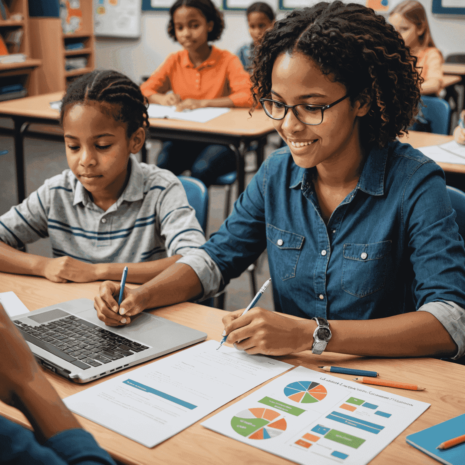 AdaptiveCurriculum platform showing personalized learning paths and adaptive content based on student progress
